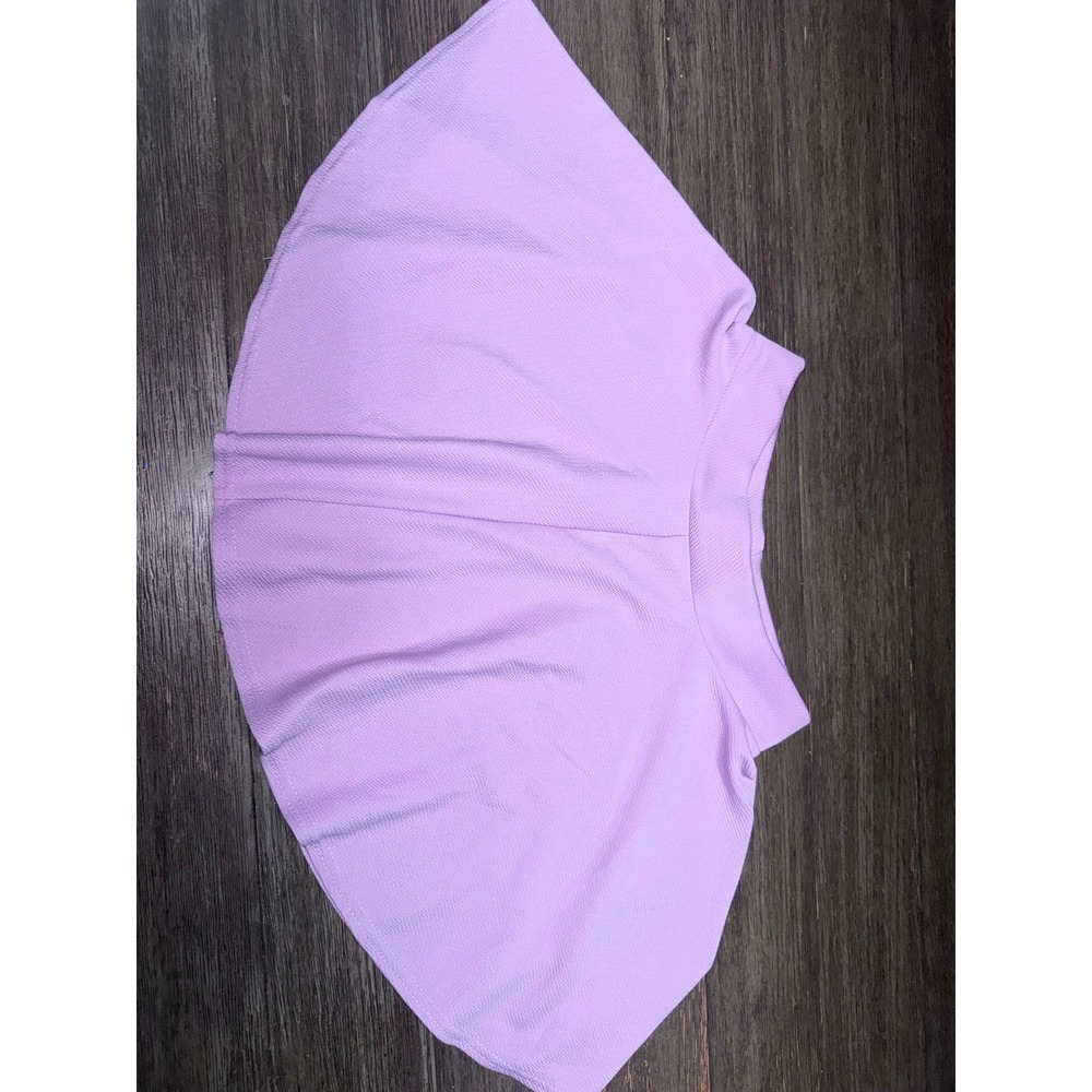 Urban Coco Lavender Purple Skater Skirt Textured Stretchy Mini Skirt Medium